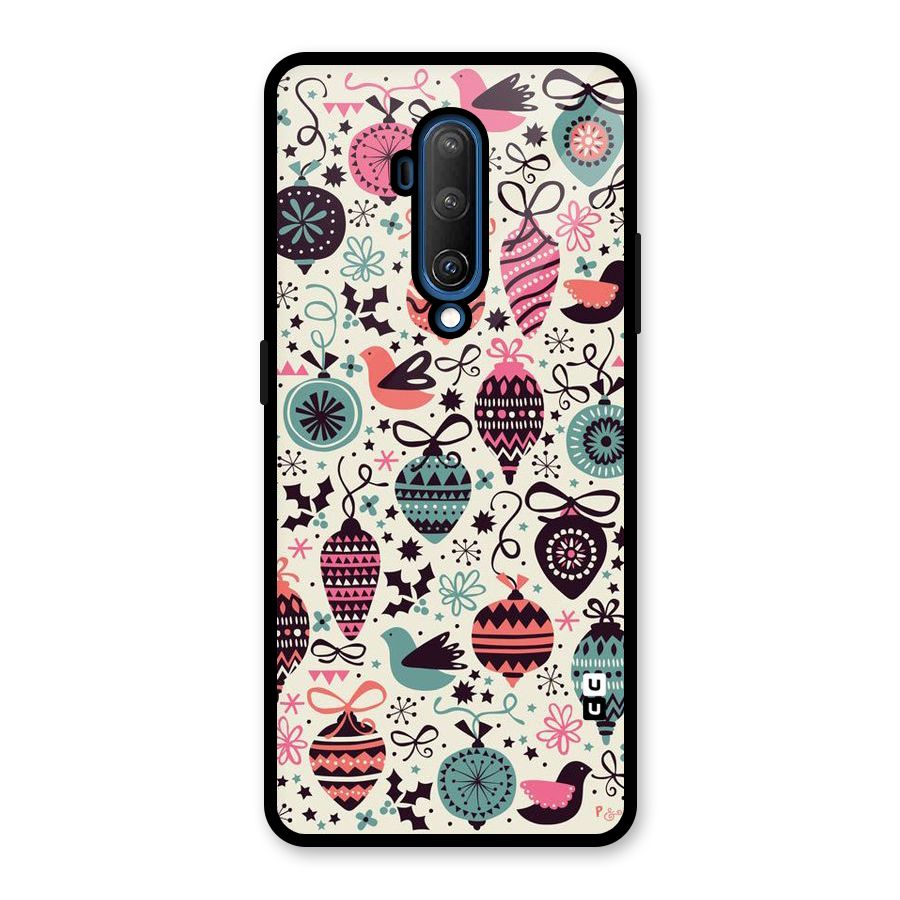 Celebration Pattern Glass Back Case for OnePlus 7T Pro