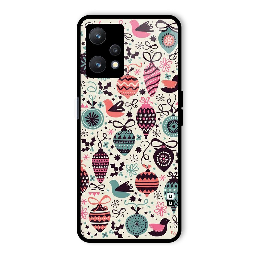 Celebration Pattern Glass Back Case for Realme 9 Pro 5G