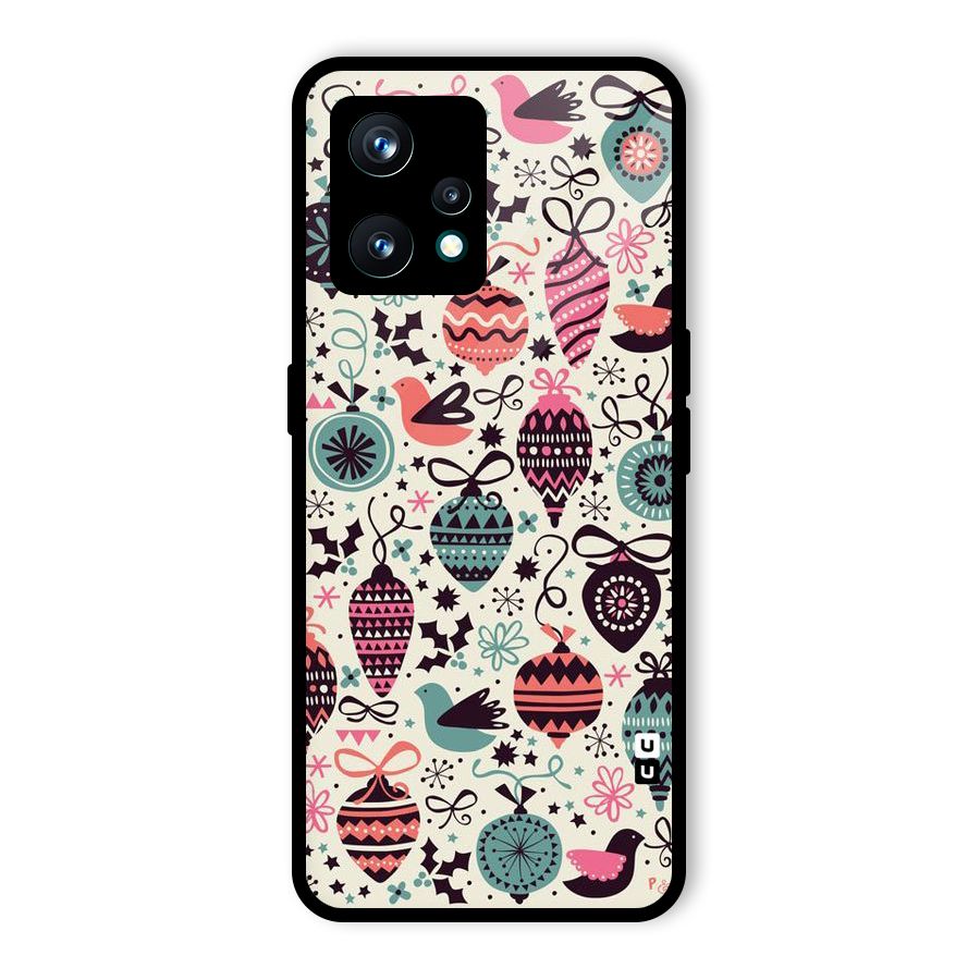 Celebration Pattern Glass Back Case for Realme 9 Pro Plus 5G