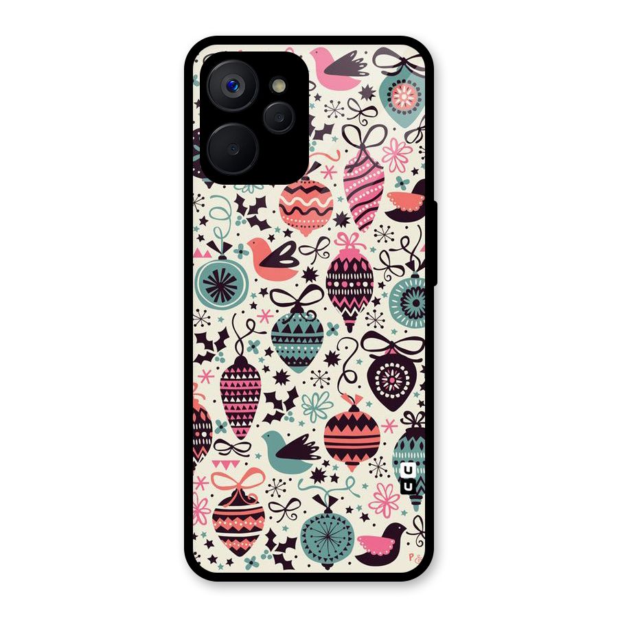 Celebration Pattern Glass Back Case for Realme 9i 5G