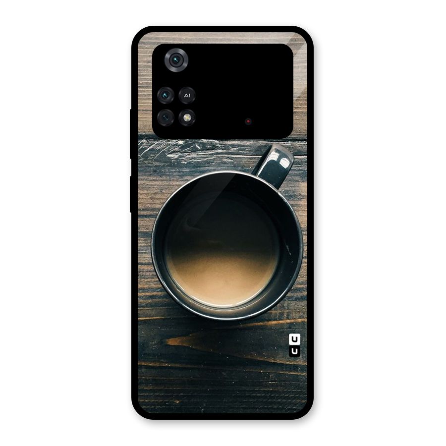 Chai On Wood Glass Back Case for Poco M4 Pro 4G