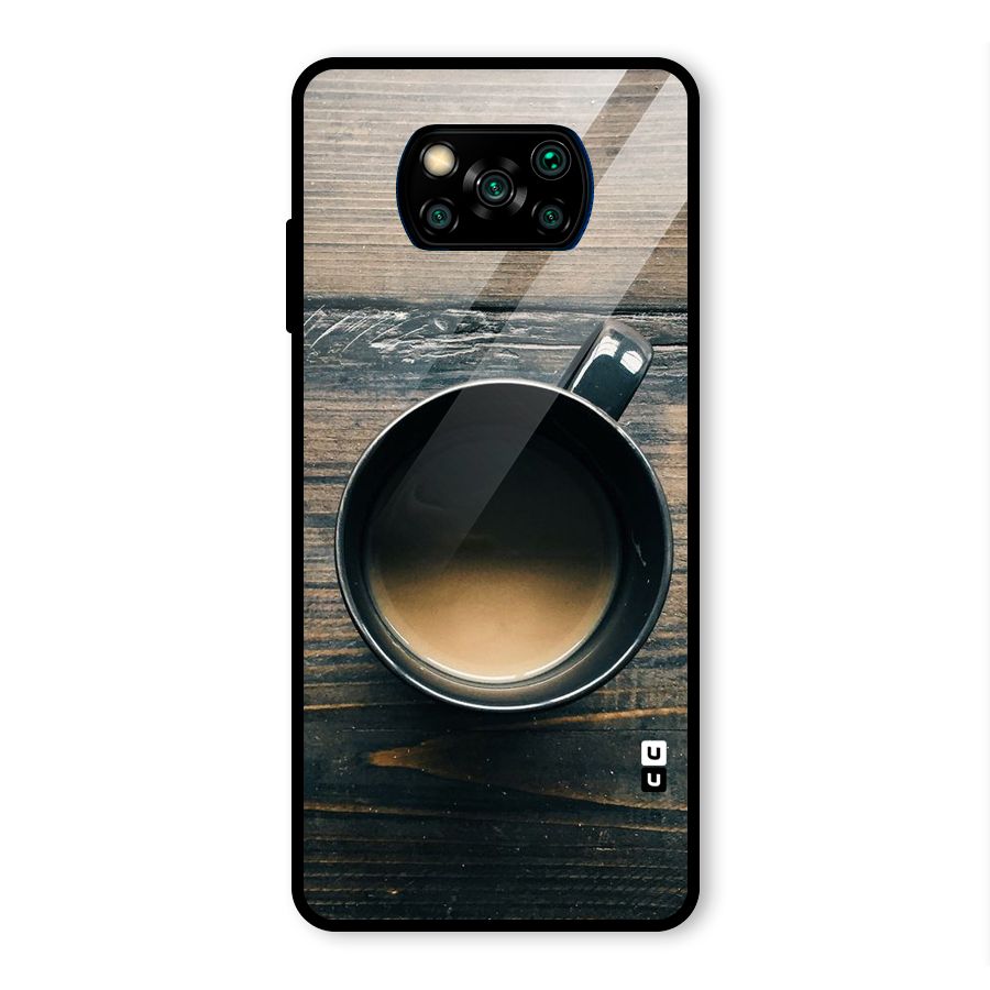 Chai On Wood Glass Back Case for Poco X3 Pro