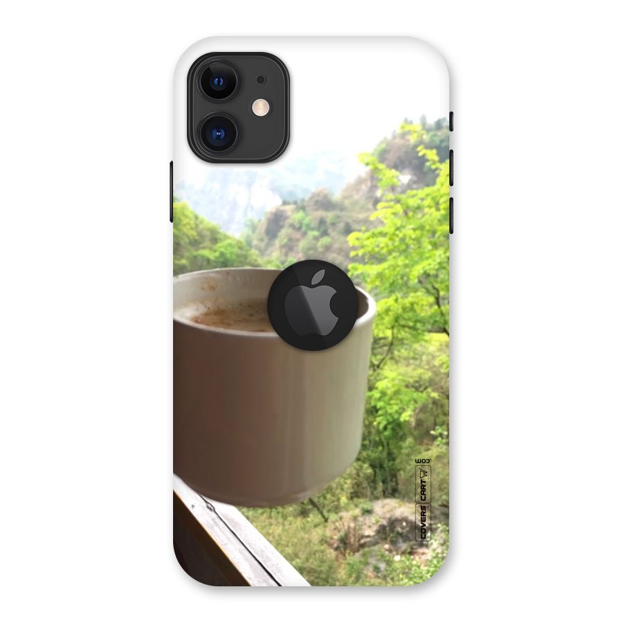 Chai With Mountain View Back Case for iPhone 11 Logo Cut