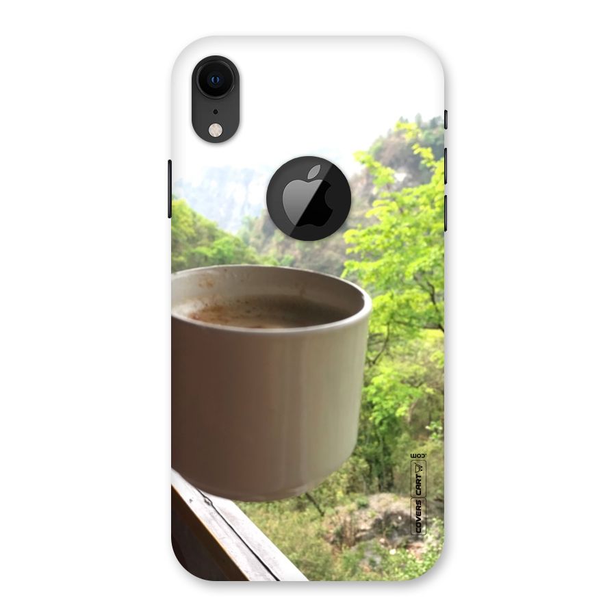 Chai With Mountain View Back Case for iPhone XR Logo Cut