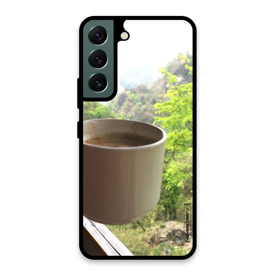 Chai With Mountain View Glass Back Case for Galaxy S22 5G