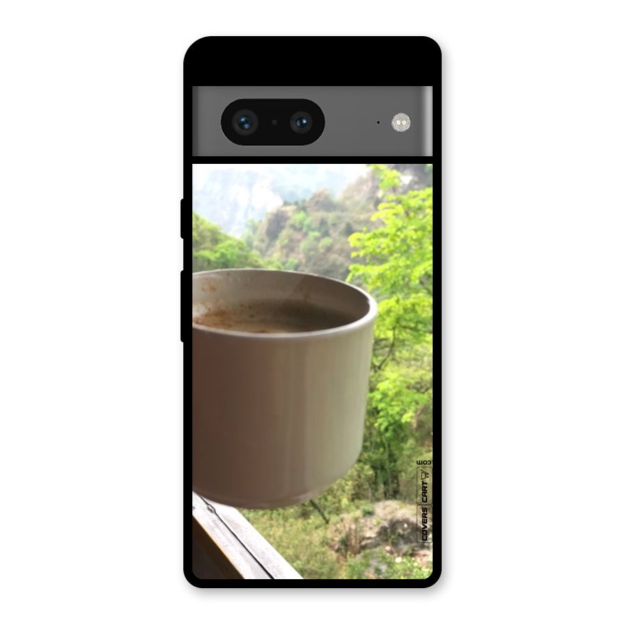Chai With Mountain View Glass Back Case for Google Pixel 7