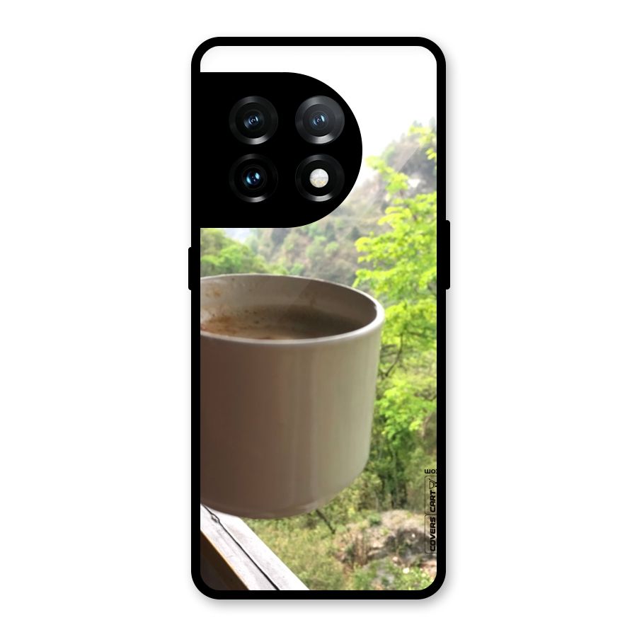 Chai With Mountain View Glass Back Case for OnePlus 11