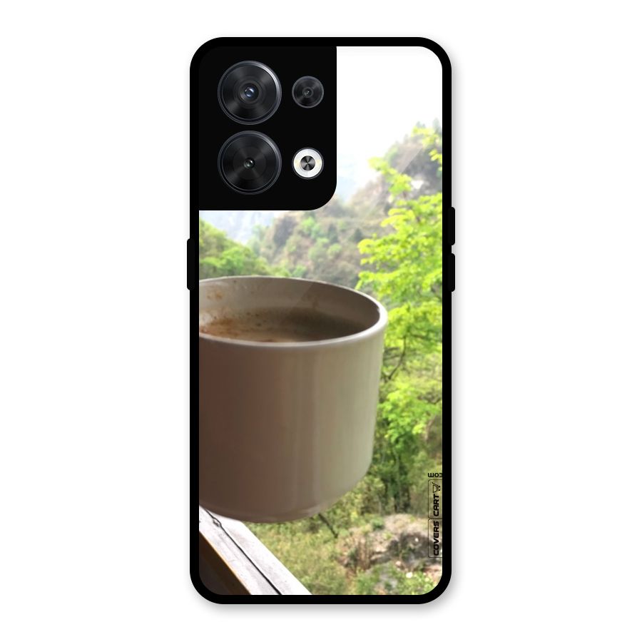 Chai With Mountain View Glass Back Case for Oppo Reno8 5G