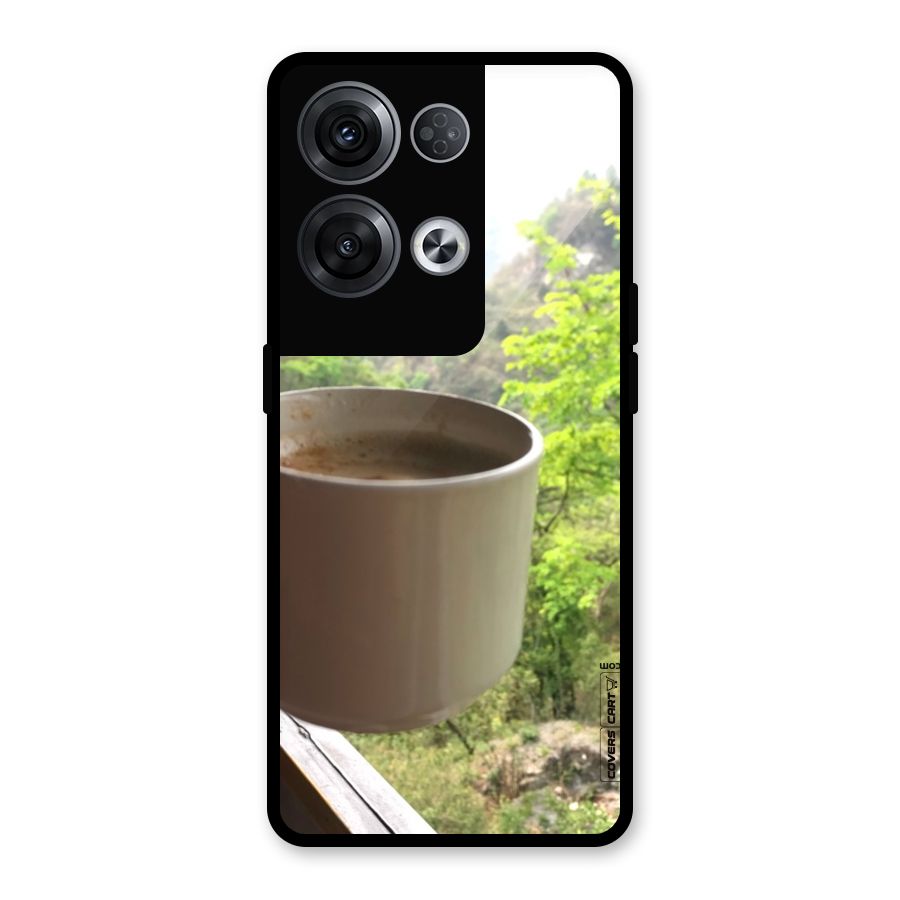Chai With Mountain View Glass Back Case for Oppo Reno8 Pro 5G