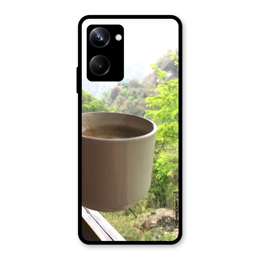 Chai With Mountain View Glass Back Case for Realme 10 Pro
