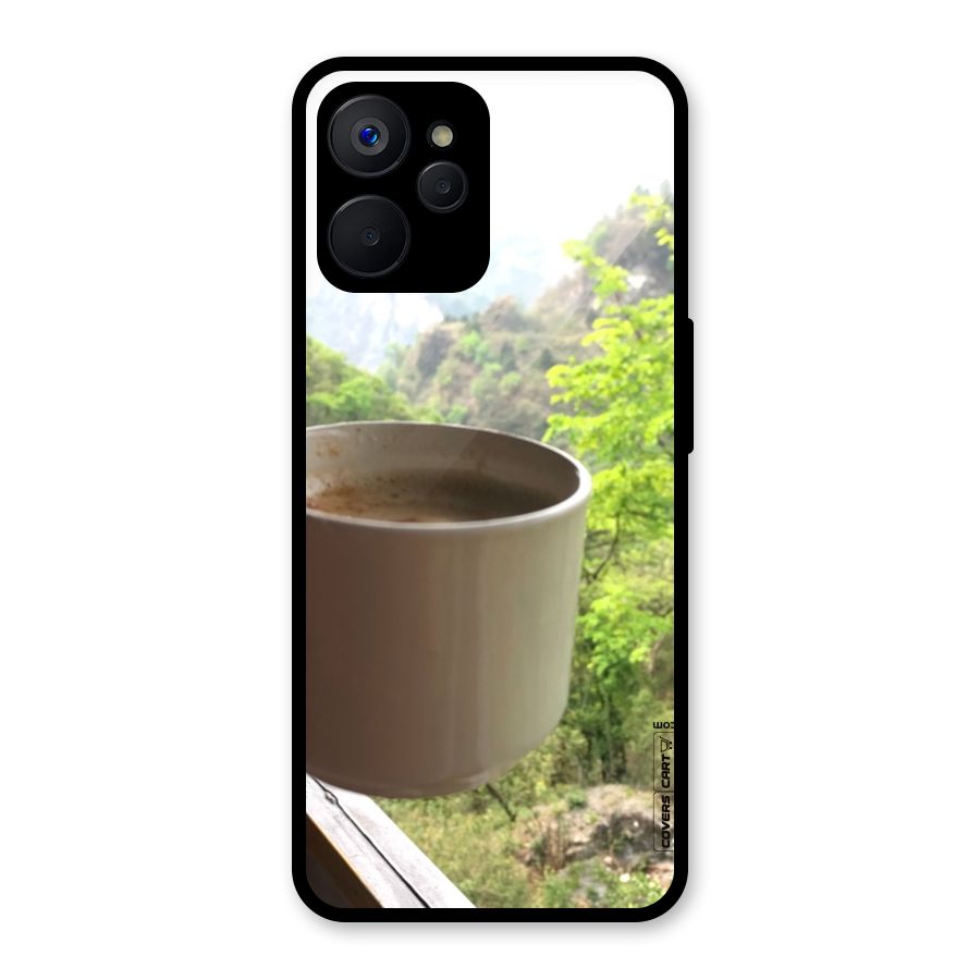 Chai With Mountain View Glass Back Case for Realme 9i 5G