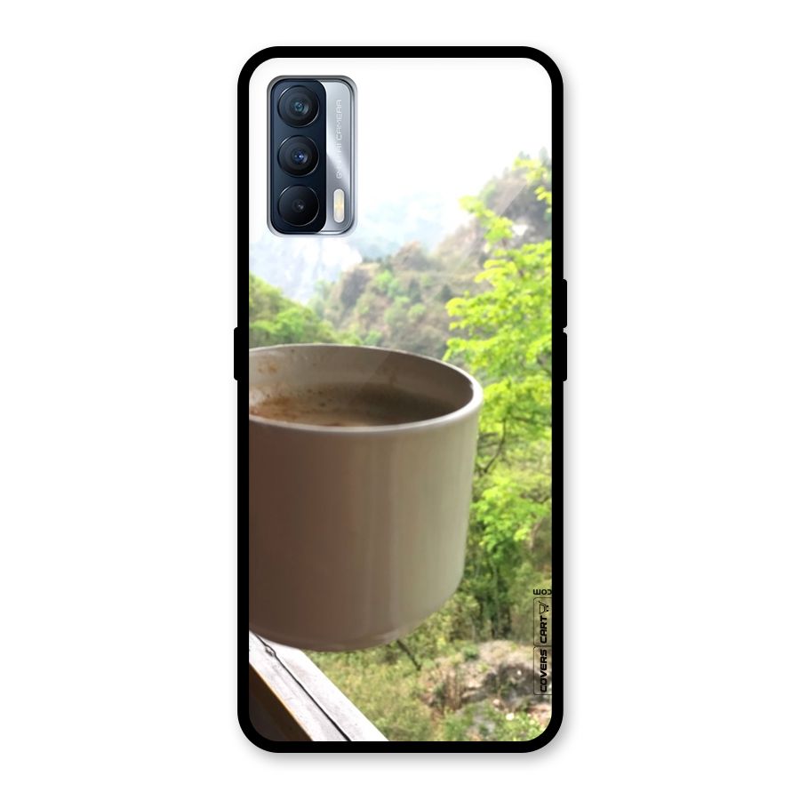 Chai With Mountain View Glass Back Case for Realme X7