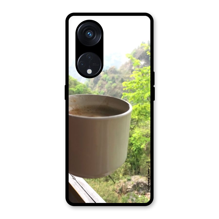 Chai With Mountain View Glass Back Case for Reno8 T 5G