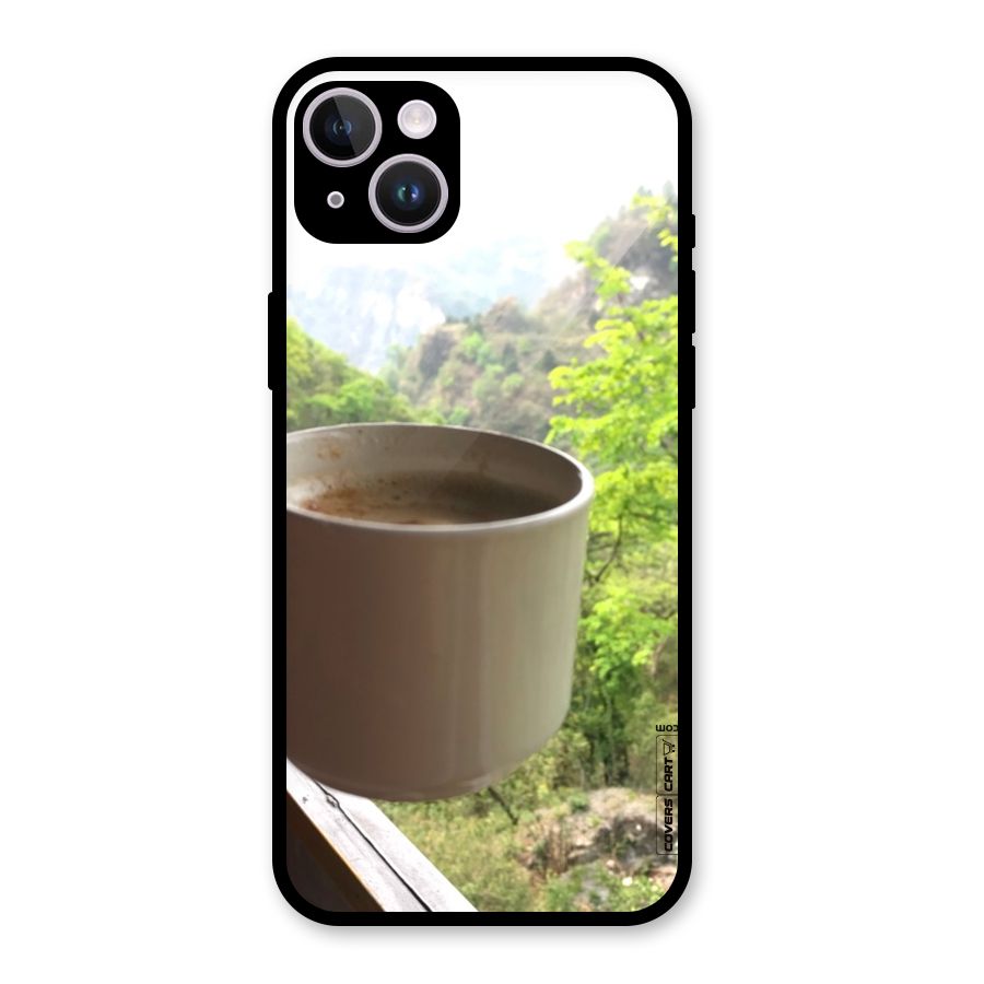 Chai With Mountain View Glass Back Case for iPhone 14 Plus