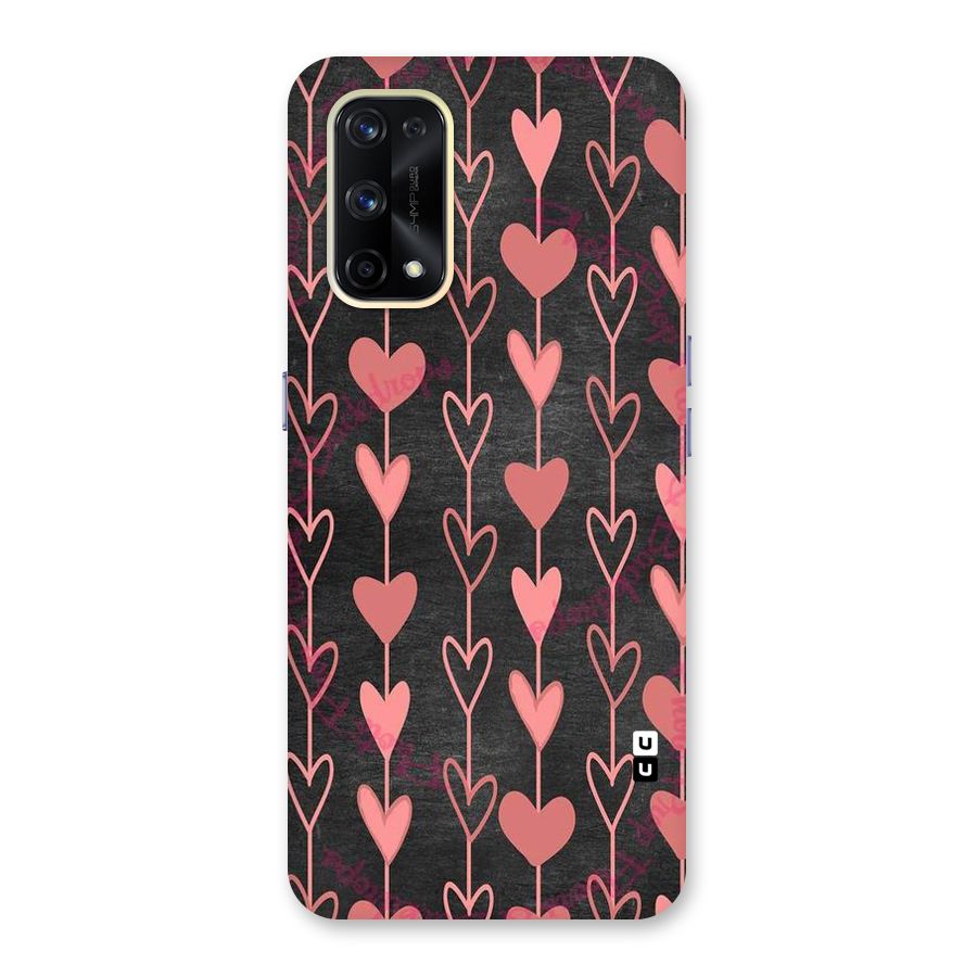 Chain Of Hearts Glass Back Case for Realme X7 Pro