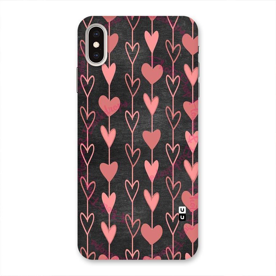 Chain Of Hearts Back Case for iPhone XS Max