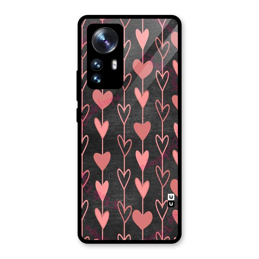 Chain Of Hearts Glass Back Case for Xiaomi 12 Pro