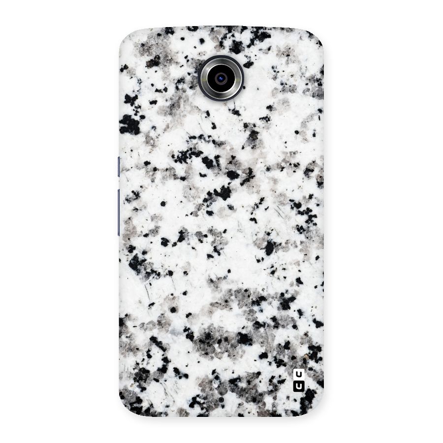 Charcoal Spots Marble Back Case for Nexsus 6
