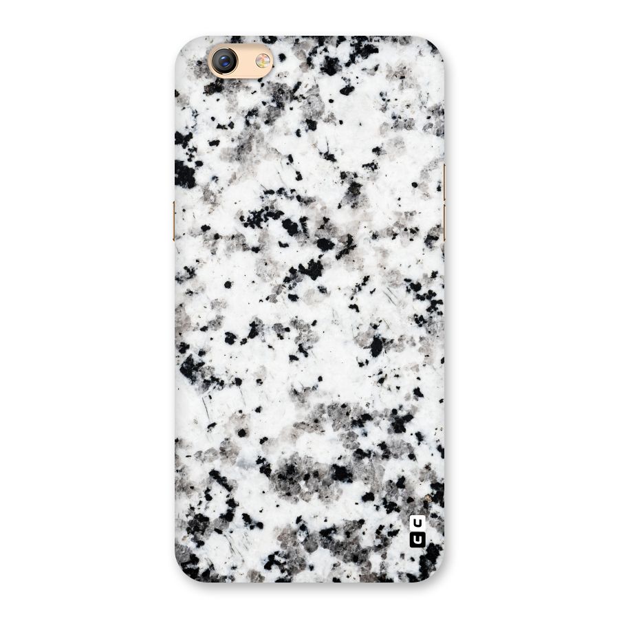 Charcoal Spots Marble Back Case for Oppo F3 Plus