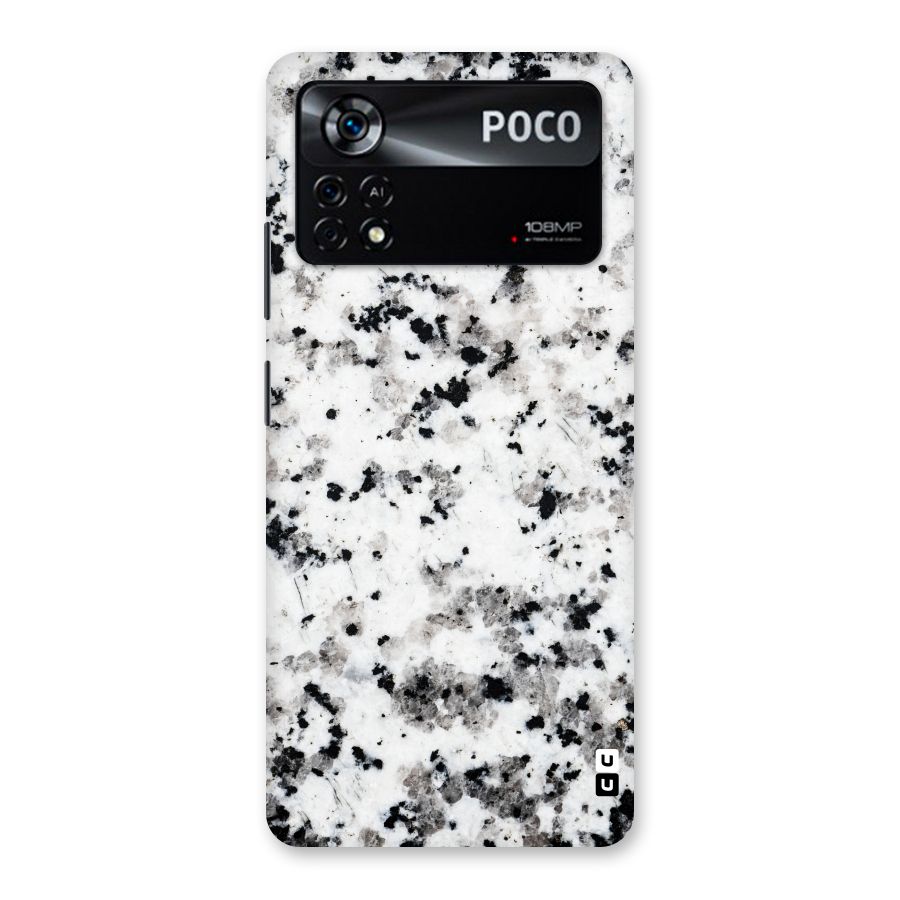 Charcoal Spots Marble Back Case for Poco X4 Pro 5G