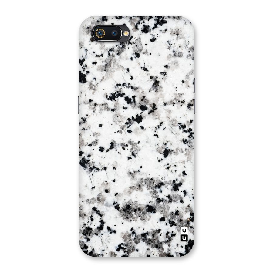 Charcoal Spots Marble Back Case for Realme C2
