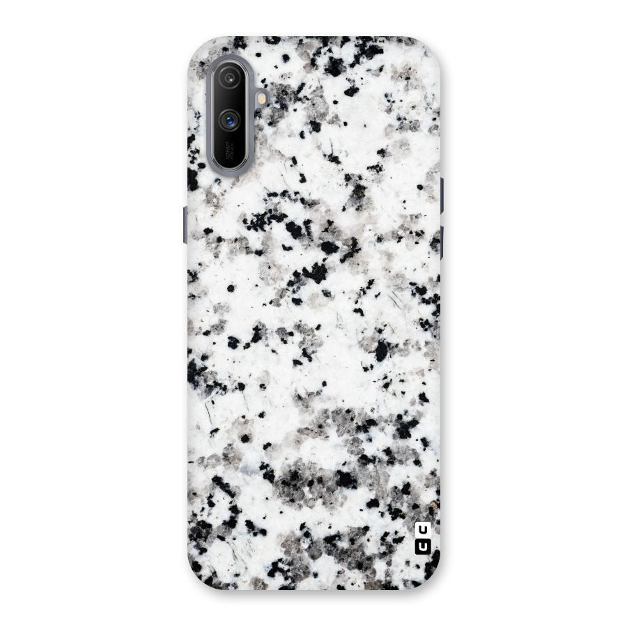 Charcoal Spots Marble Back Case for Realme C3