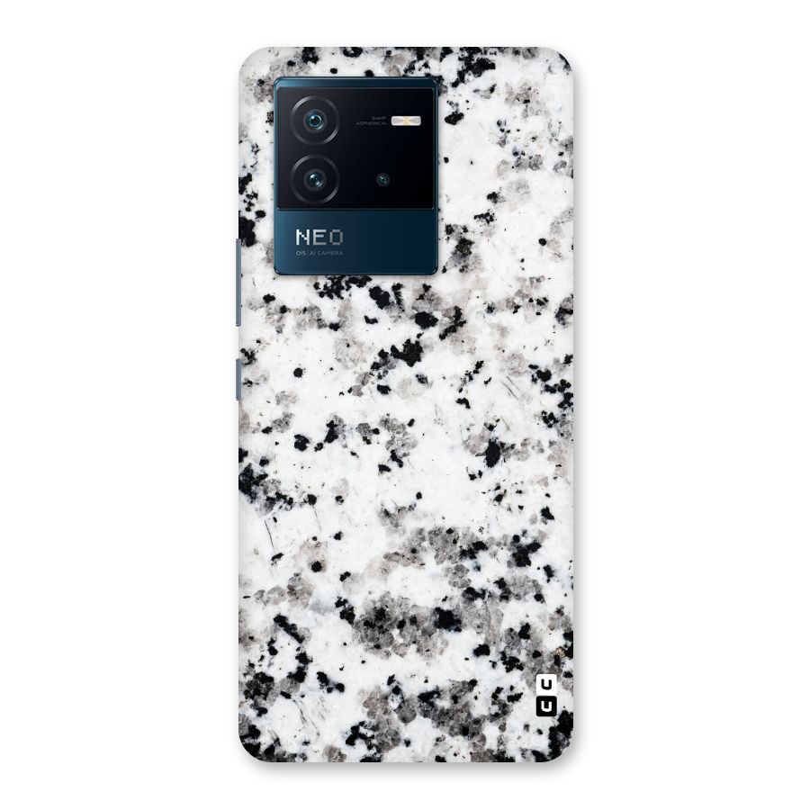 Charcoal Spots Marble Back Case for Vivo iQOO Neo 6 5G