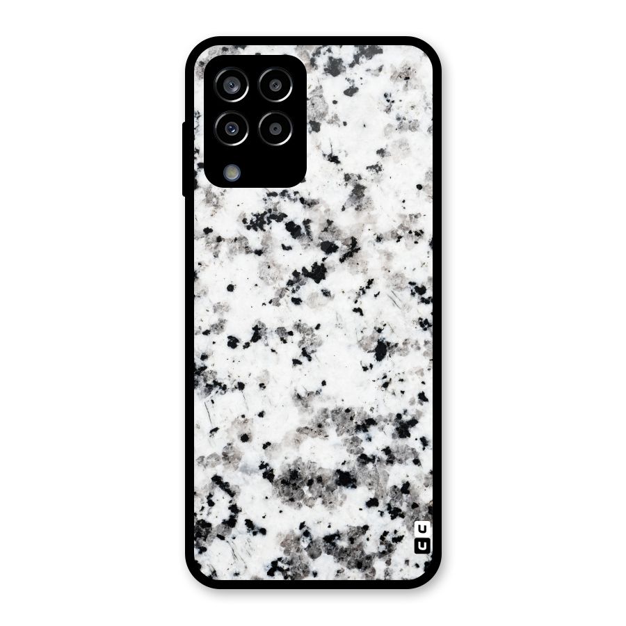 Charcoal Spots Marble Glass Back Case for Galaxy M33