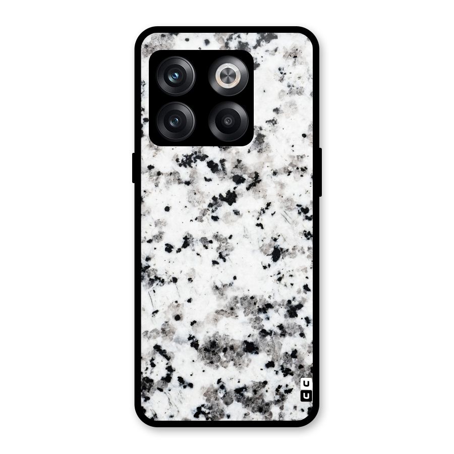 Charcoal Spots Marble Glass Back Case for OnePlus 10T