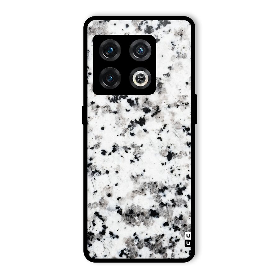 Charcoal Spots Marble Glass Back Case for OnePlus 10 Pro 5G