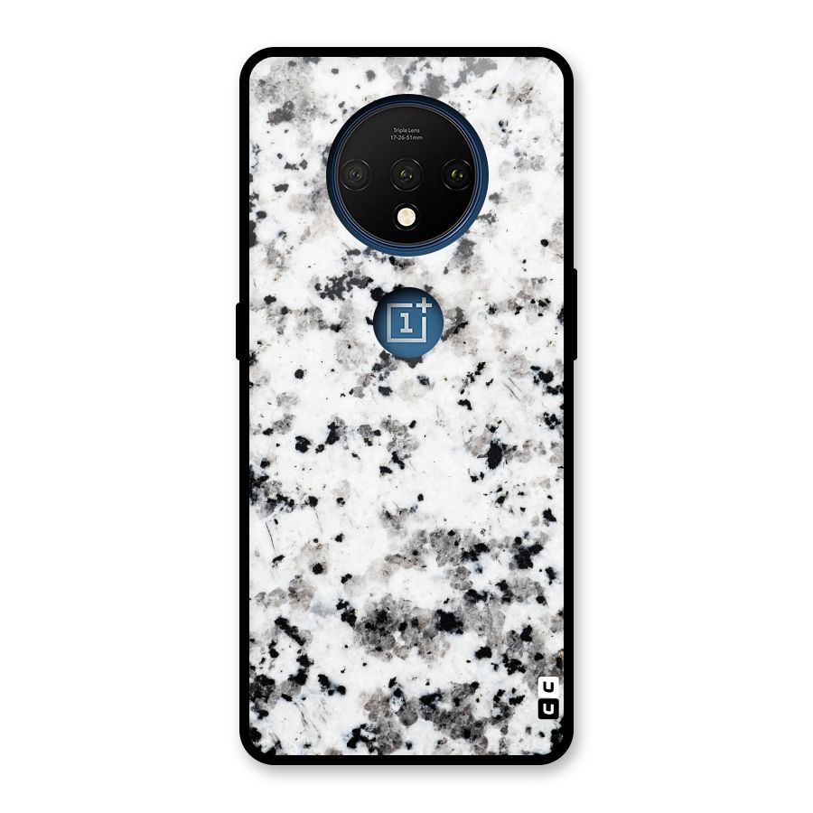 Charcoal Spots Marble Glass Back Case for OnePlus 7T