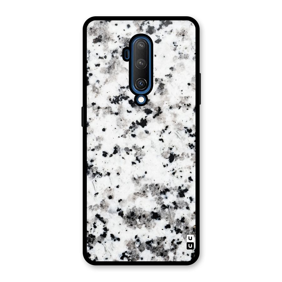 Charcoal Spots Marble Glass Back Case for OnePlus 7T Pro