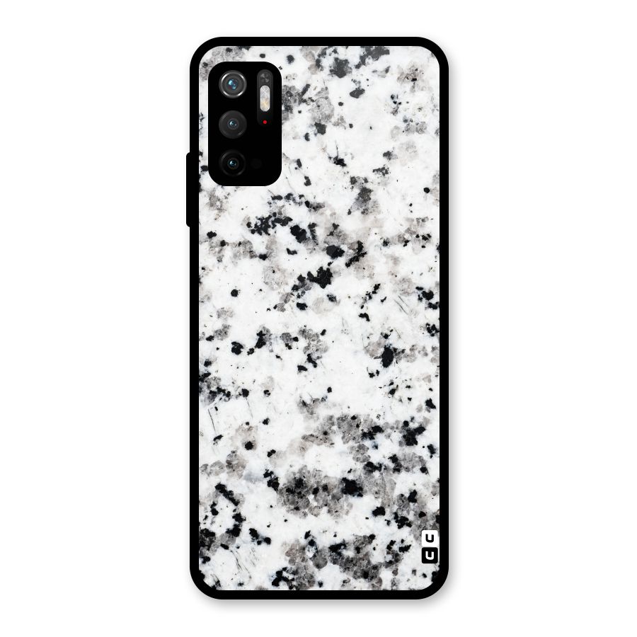 Charcoal Spots Marble Glass Back Case for Poco M3 Pro 5G