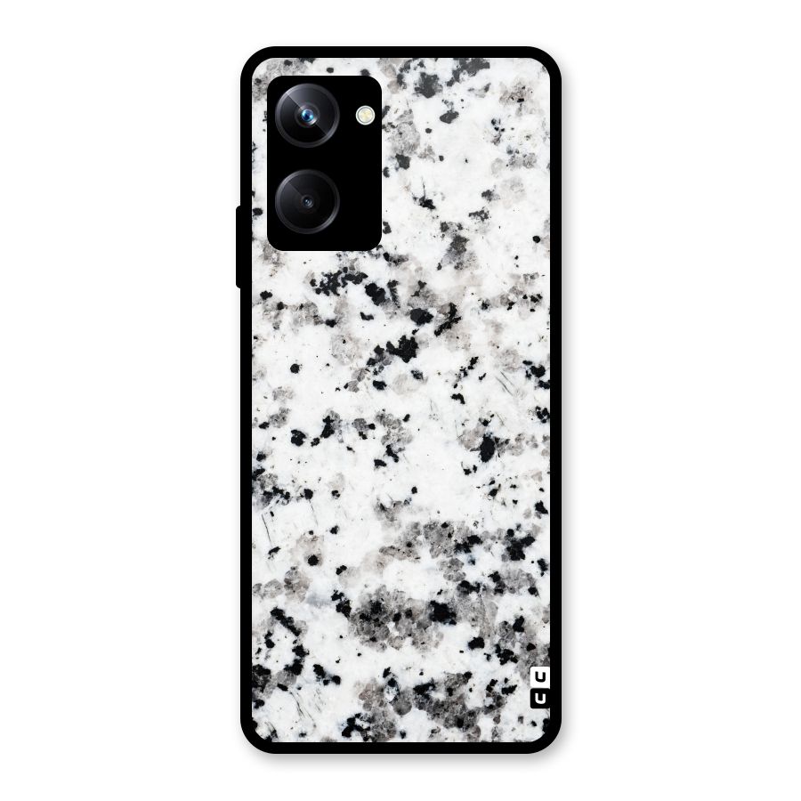 Charcoal Spots Marble Glass Back Case for Realme 10 Pro