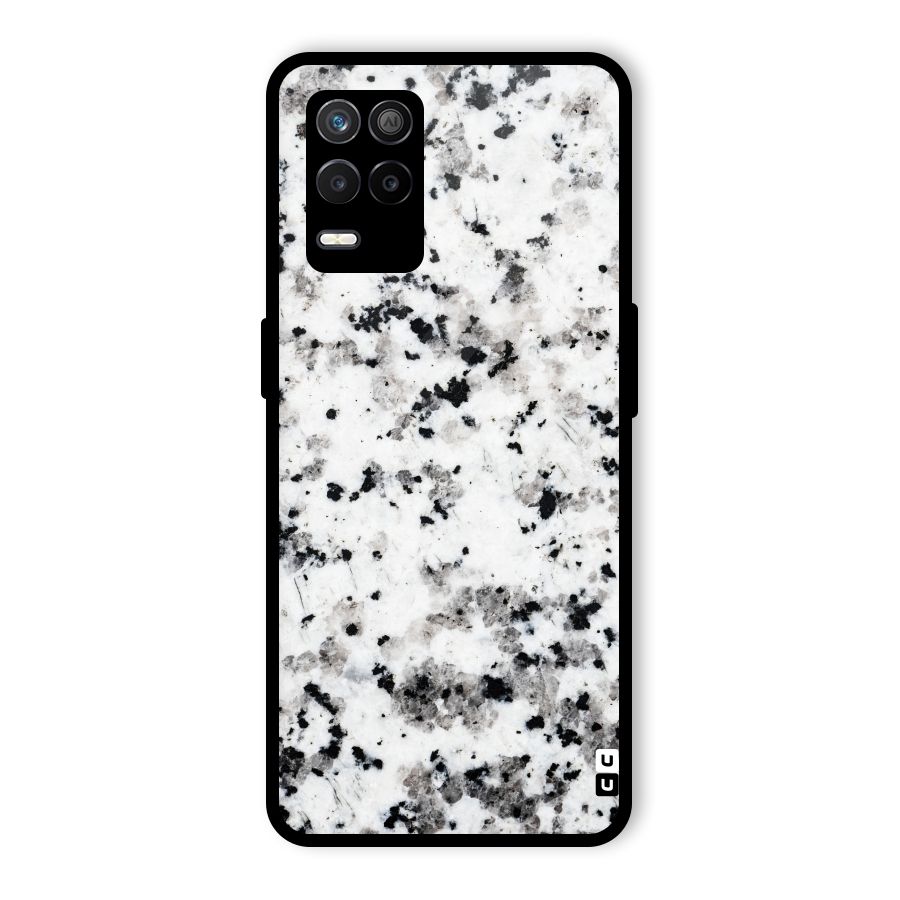 Charcoal Spots Marble Glass Back Case for Realme 8 5G