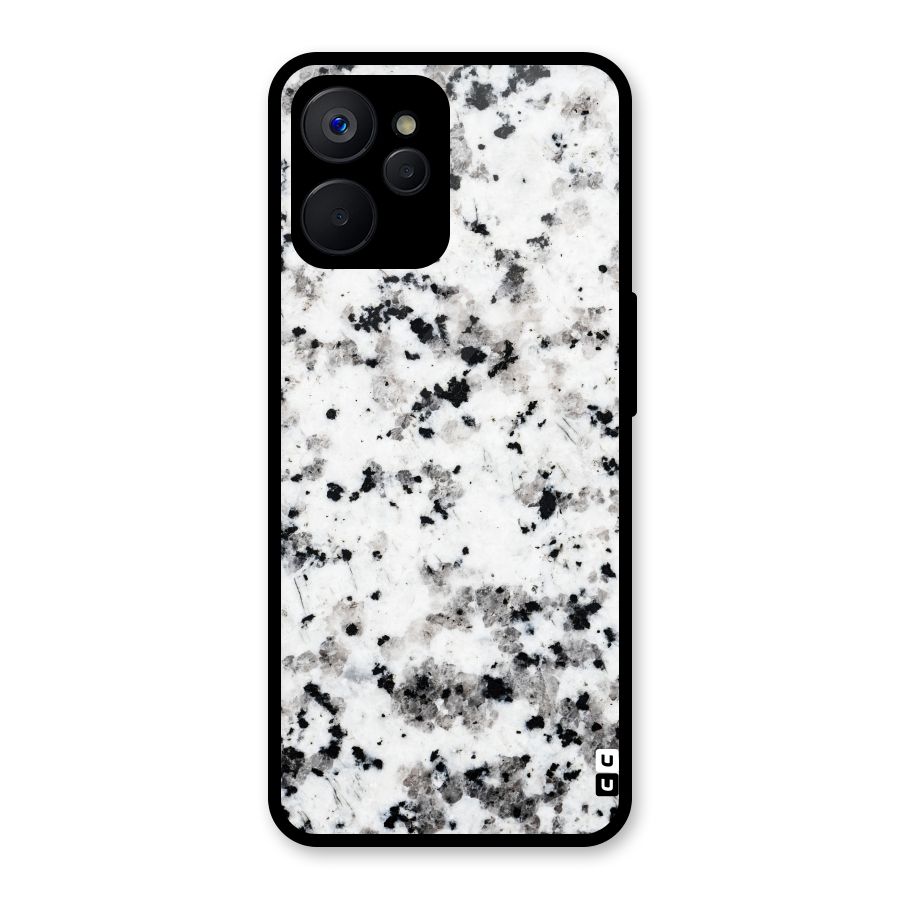 Charcoal Spots Marble Glass Back Case for Realme 9i 5G