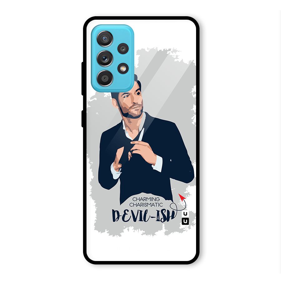 Charming Charismatic Lucifer Glass Back Case for Galaxy A52