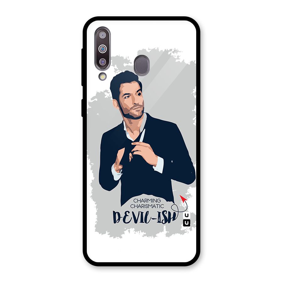Charming Charismatic Lucifer Glass Back Case for Galaxy M30