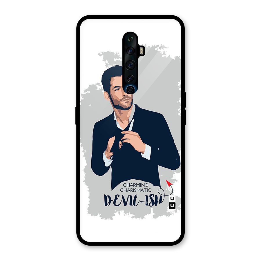 Charming Charismatic Lucifer Glass Back Case for Oppo Reno2 F