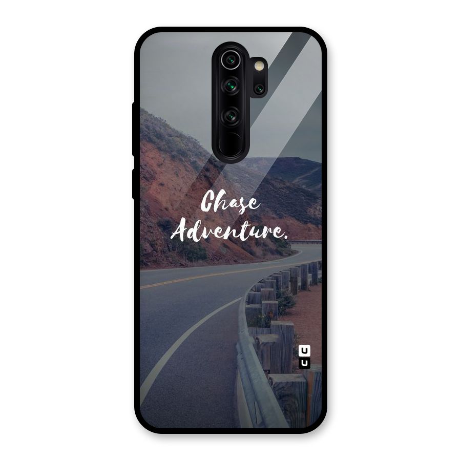 Chase Adventure Glass Back Case for Redmi Note 8 Pro