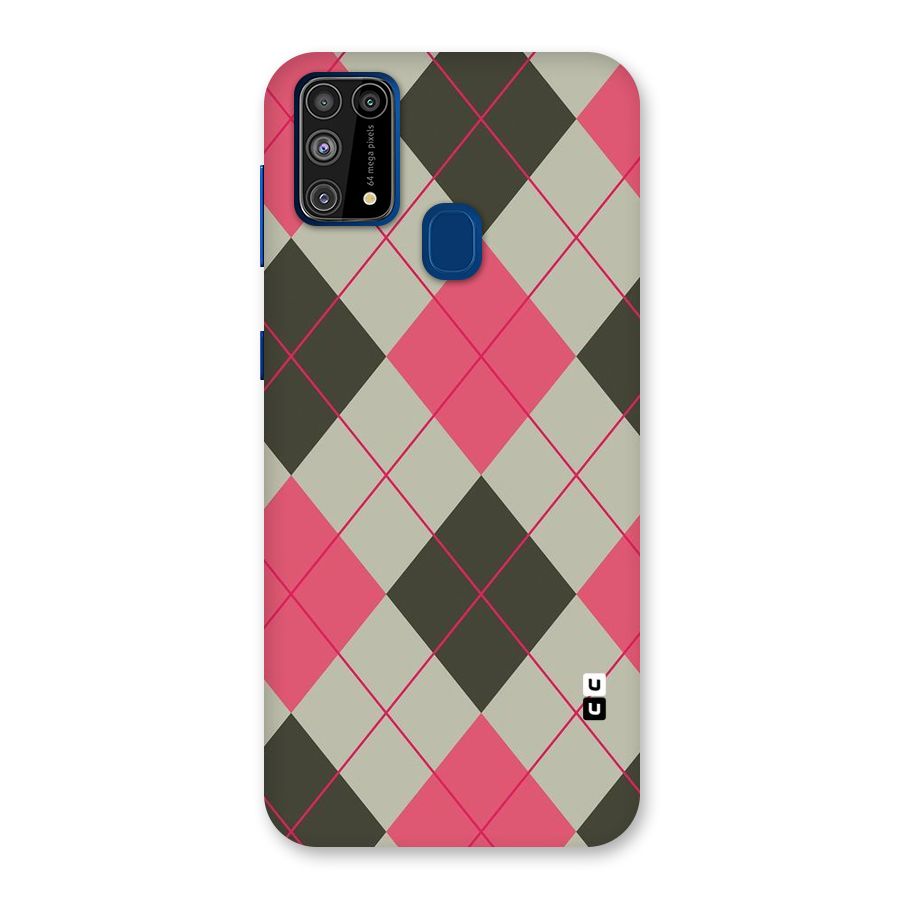 Check And Lines Back Case for Galaxy M31