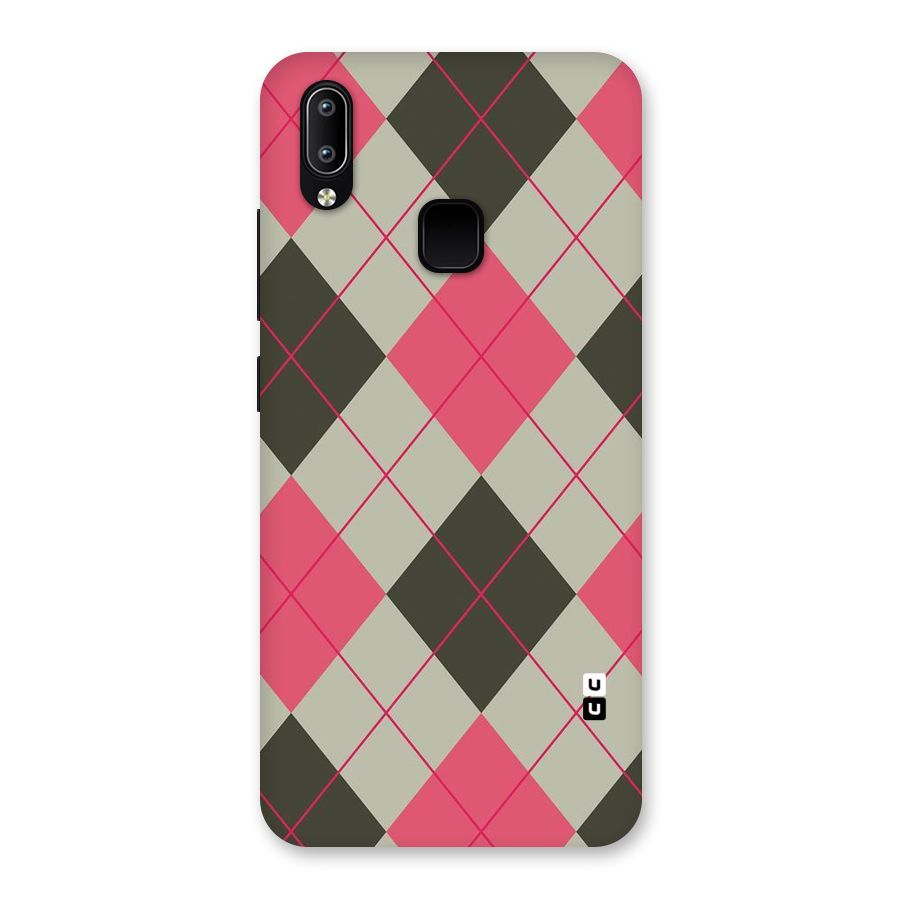 Check And Lines Back Case for Vivo Y93