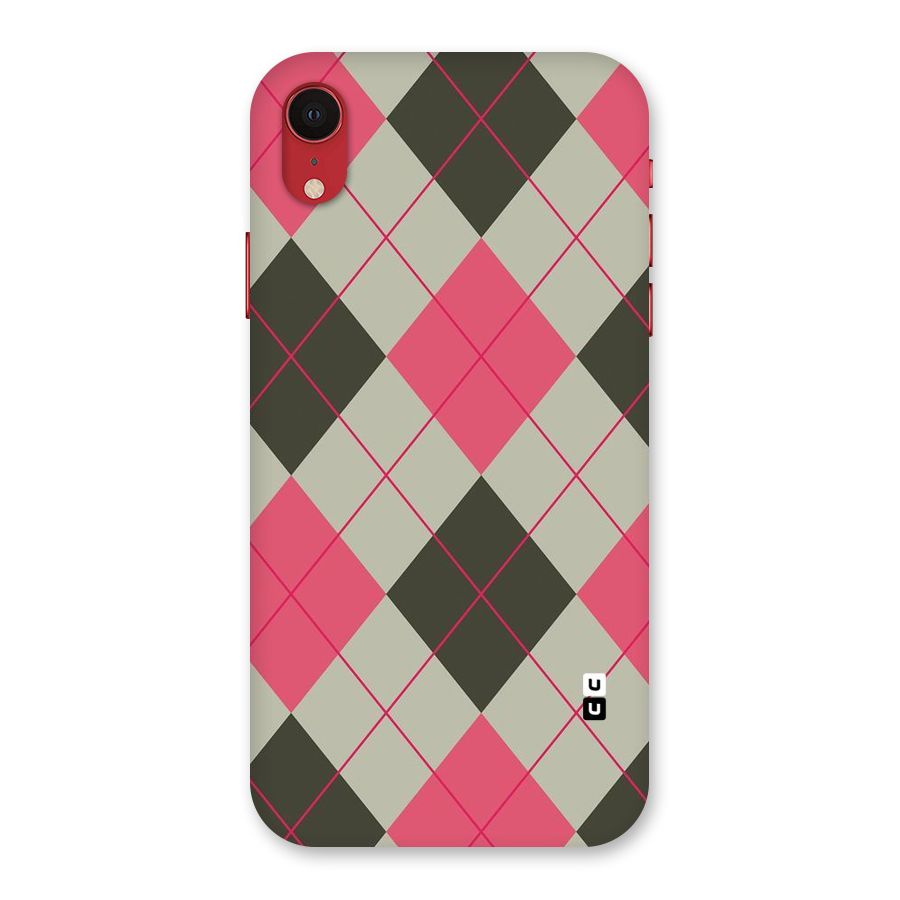 Check And Lines Back Case for iPhone XR