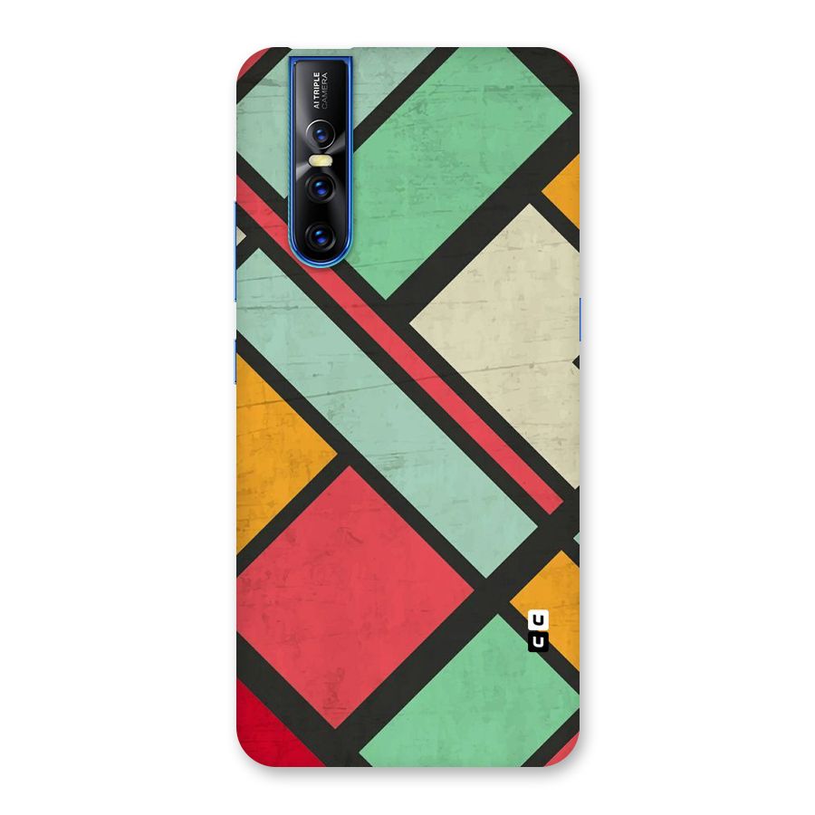 Check Colors Back Case for Vivo V15 Pro