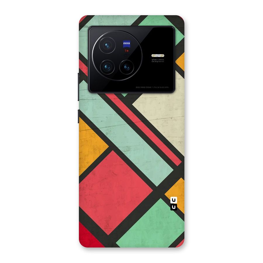 Check Colors Back Case for Vivo X80