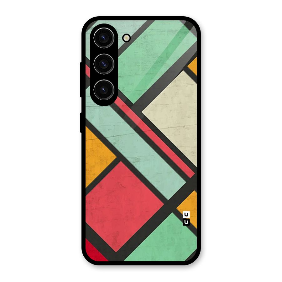 Check Colors Glass Back Case for Galaxy S23