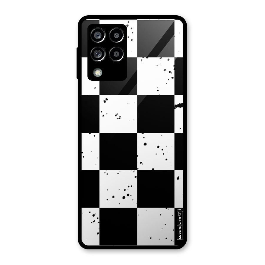 Check Mate Glass Back Case for Galaxy M53 5G