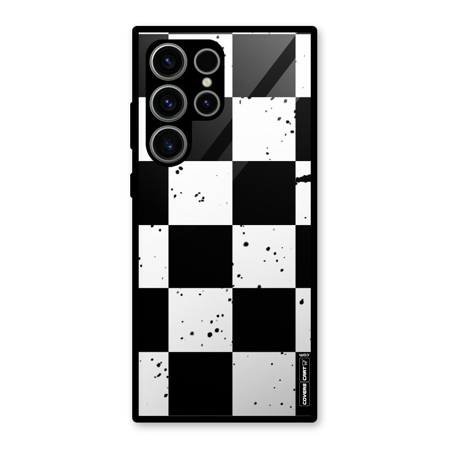 Check Mate Glass Back Case for Galaxy S23 Ultra