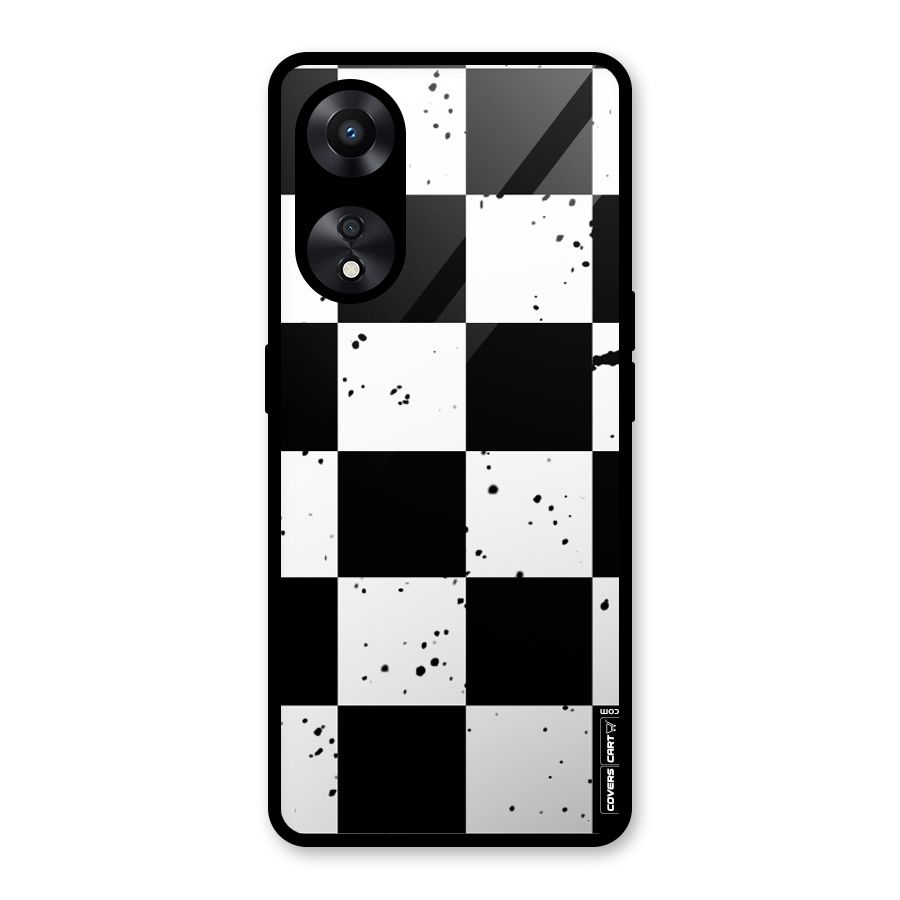 Check Mate Glass Back Case for Oppo A78