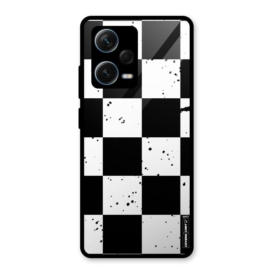 Check Mate Glass Back Case for Redmi Note 12 Pro Plus 5G